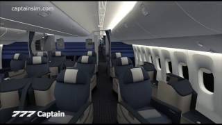 777 Captain  PAX cabin overview [upl. by Iolanthe]