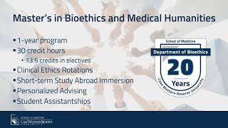 Masters in Bioethics and Medical Humanities Information Session [upl. by Aennaej]