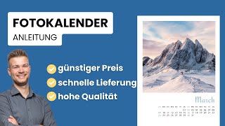 Fotokalender gestalten für 2025  Anleitung amp bester Anbieter [upl. by Aneda]