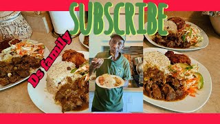 big cookout link up with Ds family lifestyle ampJampG HotkitchenF chicken curry Goat [upl. by Macmahon]