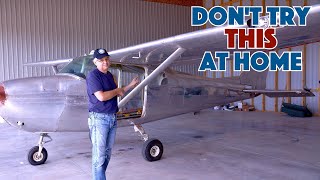 Stripping The Paint From A Cessna 172B Glens Hangar  Episode 5 [upl. by Dietrich]