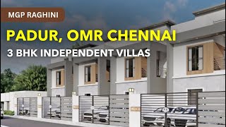 Padur Independent Villa For Sale  MGP Raghini  3 BHK House in Chennai padur sale villa house [upl. by Balac]