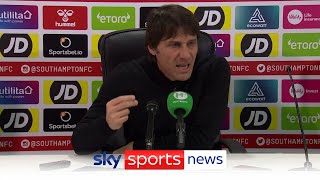 Antonio Contes press conference rant after Tottenham drew 33 with Southampton [upl. by Cirilo761]