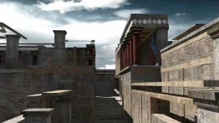 Knossos Palace Reconstruction Crete 3D [upl. by Baird]