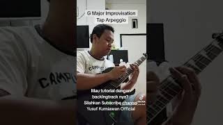 Tap Arpeggio  G Major With Backing Track [upl. by Shanks]