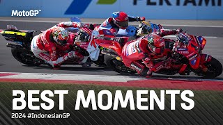 Best MotoGP™ Moments 🤯  2024 IndonesianGP [upl. by Adnirol608]