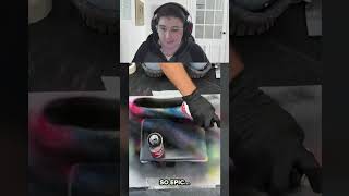 LE PIDIO A UN ARTISTA CALLEJERO QUE LE PINTE SU PC Y ASI QUEDO😨 shorts viral [upl. by Bradleigh]