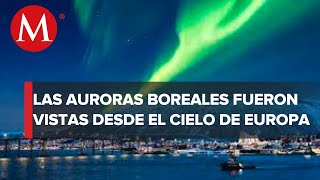 El cielo de Europa se pinta con auroras boreales [upl. by Lundberg886]