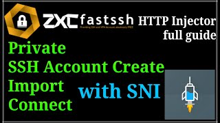 Connect HTTP Injector  HTTP Injector SSH Account Create Import and Connect with SNI Tutorial Full [upl. by Aihsar]