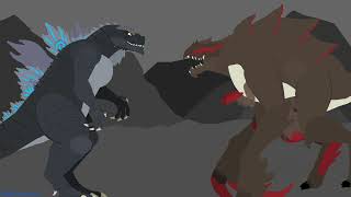 Dagon vs Muto Prime LordVerse Battle Fanmade Animation [upl. by Ahlgren]