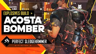 Acosta Mad Bomber  Perfect Sledge Hammer  Explosives Build  Division 2 [upl. by Talbott511]