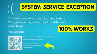 FIX system service exception windows 10 blue screen✔stop code ntfssys✔your pc ran into a problem [upl. by Noble]