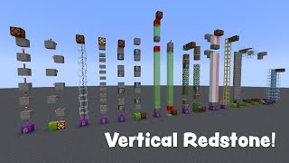 How to Build All the Vertical Redstone 119  Minecraft Tutorial [upl. by Derinna]