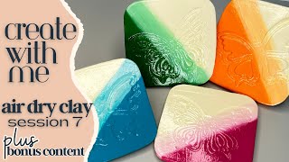 Sculpey Air Dry Clay Coasters  DIY [upl. by Mcwilliams]