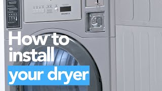 How to Install Your Dryer  Crossover 20 by Wascomat [upl. by Nilkoorb721]