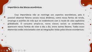 🔴 MANHÃ  25  GEO  240424  2ª Série Organismos internacionais e blocos econômicos [upl. by Thanh995]