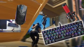 CK61 Motospeed RGB Blue Switches Fortnite Sound Test Gameplay UPDATED [upl. by Jacobba]