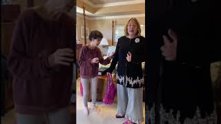 grwm while my 90 year old mom Joanne styles me in never worn CHANEL [upl. by Ahc]