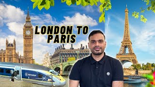 London to paris by train Eurostar  Eiffel Tower Top Floor View  Elevator Ride [upl. by Eduardo]