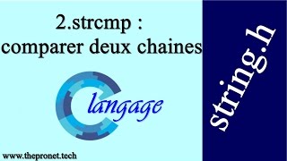 2strcmp  comparer deux chaines stringh Langage c [upl. by Aurel]