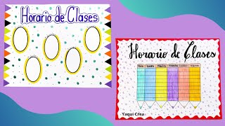 2 Ideas para Decora tu HORARIO DE CLASES Fácil y Bonito [upl. by Eiderf307]