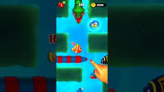 Fishdom ads Mini Shorts 19 hungry fish New update levels game play Update [upl. by Anitrebla605]