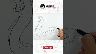 Easy Drawing Electric Eel shorts [upl. by Sucramal]