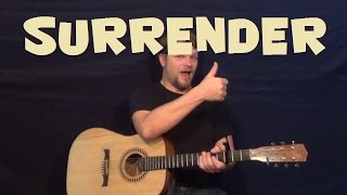 Surrender Elvis Easy Strum Guitar Lesson How to Play Tutorial [upl. by Heiney]