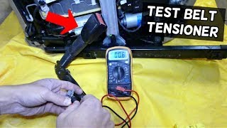 HOW TO TEST SEAT BELT PRETENSIONER TENSIONER ON BMW [upl. by Aihsilat287]