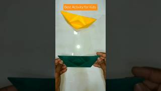 How To Fold A Paper Boat  Origami Paper Boat Easy  paper boat shorts shorts [upl. by Anid43]