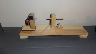 Mini Balsa Wood Lathe and a Tube Popper Fly [upl. by Javed558]