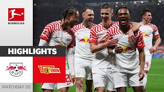 Openda amp Sesko Score Again  RB Leipzig  Union Berlin 20  Highlights  MD 20 – Bundesliga 202324 [upl. by Modestia]