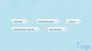 Create Slick Web Tags  Photoshop CS5 Tutorial [upl. by Rafaela]