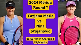 WTAs Silent Killer Nina Stojanovic Takes Down Tatjana Maria [upl. by Odine319]