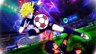 PSG Faces with Hyugas Juventus  Captain Tsubasa [upl. by Aenil896]