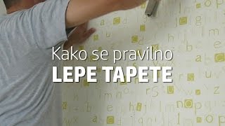 Kako se lepe tapete Pogledajte pravilan postupak [upl. by Annabell]