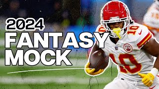 An Expert 2024 Fantasy Football Mock Draft [upl. by Johny]