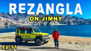 CHINA attacked INDIA here  Rezangla War  WINTER LADAKH on JIMNY  Ep11 [upl. by Enomaj368]