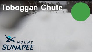 Skiing Toboggan Chute at Mt Sunapee Jan 13 2024 [upl. by Ahcirt]