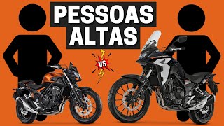 MOTO ESPORTIVA PARA PESSOAS ALTAS  Crossovers VS Esportivas VS Trails [upl. by Laufer]