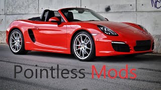 Porsche 981 Boxster Cayman  Pointless Mods [upl. by Cornwall]