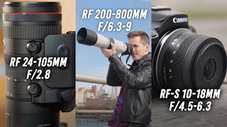 NEW Canon RF amp RFS Lenses A Little Something for Everyone [upl. by Miquela]