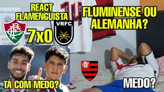 REAÇÕES FLAMENGUISTAS REACT FLUMINENSE 7 X 0 VOLTA REDONDA MELHORES MOMENTOS 4 GOLS DO CANO [upl. by Jaquenette]