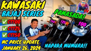 KAWASAKI BAJAJ CT100  CT125  CT150  2024 PRICE UPDATE [upl. by Alyos322]