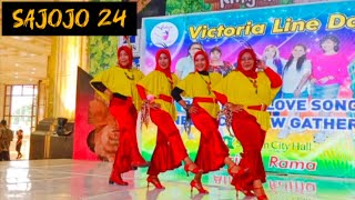 Sajojo 24 Line Dance choreo Andrico Yusran  INA GATHERING VICTORIA happydance [upl. by Aniraz]