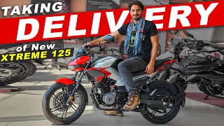 Taking Delivery of My Xtreme 125R  Hero New 125 cc Monster  खतरनाक चीज़ है यार [upl. by Mandeville792]