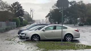 9162024 Carolina Beach NC Significant flash flooding drone and ground [upl. by Sello]