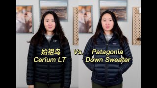 比较始祖鸟和巴塔哥尼亚的经典羽绒服 Arc‘teryx Cerium LT vs Patagonia Down Sweater [upl. by Tennes772]