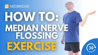 How to Do Median Nerve Flossing  Tray Exercise  MedBridge [upl. by Kaila130]