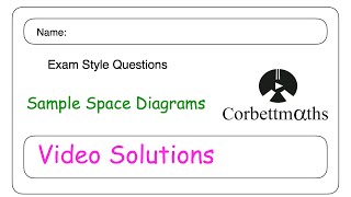 Sample Space Answers  Corbettmaths [upl. by Hairahcaz]